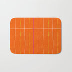 Textured Picnic Pattern in Poppy Red Bath Mat Gallery Image 1