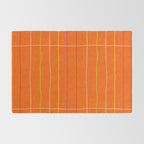Textured Picnic Pattern in Poppy Red Rug Gallery Image 2