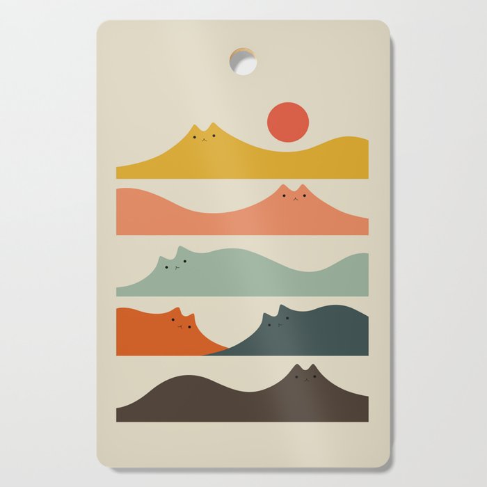 Cat Landscape 141 Cutting Board Gallery Image 1