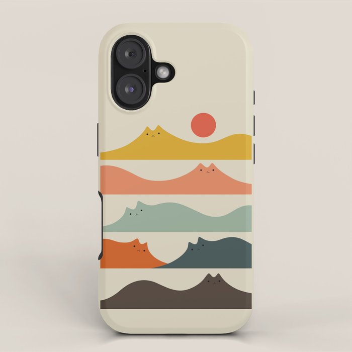 Cat Landscape 141 iPhone Case Gallery Image 1