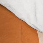 Mid Century Modern Retro Lounge Striped Ogee Pattern Pink Orange Cream Comforter Gallery Image 4