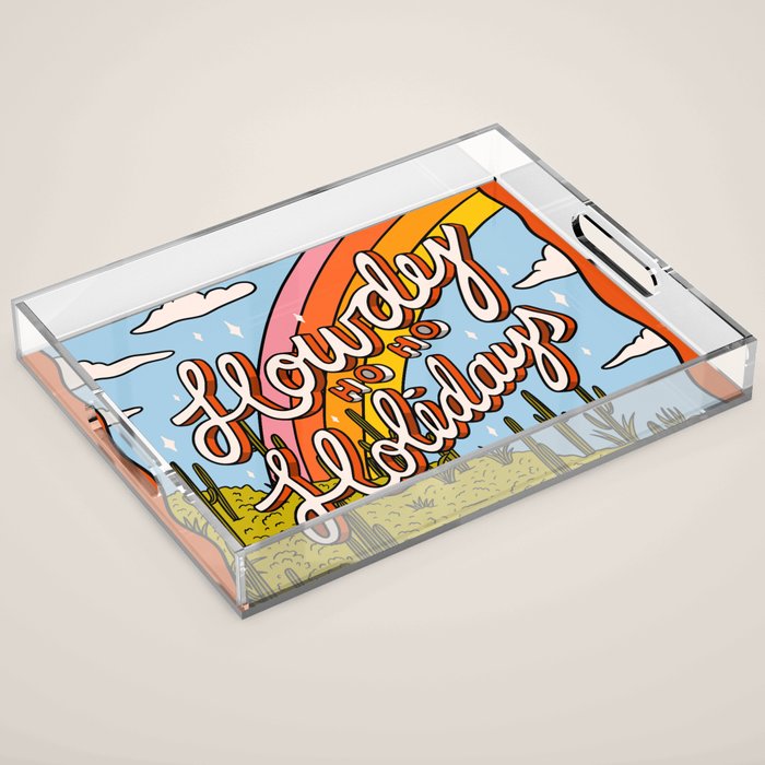 Howdy Ho Ho Holidays Acrylic Tray Gallery Image 1