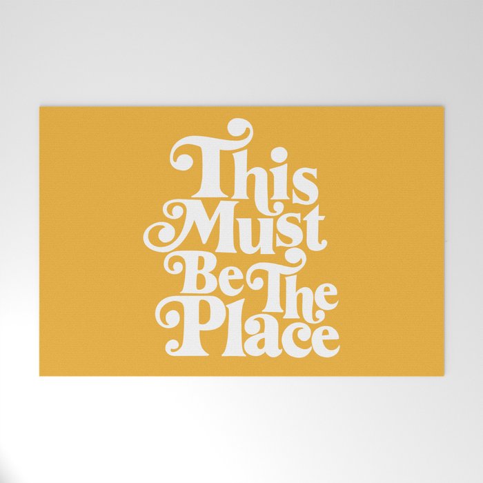 This Must Be The Place - Yellow Palette Welcome Mat Gallery Image 1