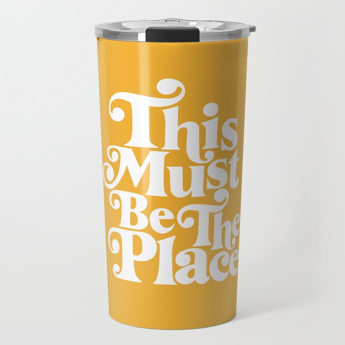This Must Be The Place - Yellow Palette Travel Mug Gallery Image 1