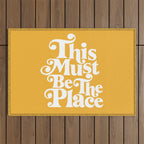 This Must Be The Place - Yellow Palette Outdoor Rug Gallery Image 1