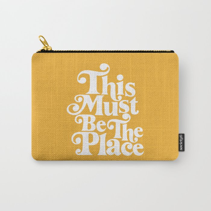 This Must Be The Place - Yellow Palette Carry All Pouch Gallery Image 1