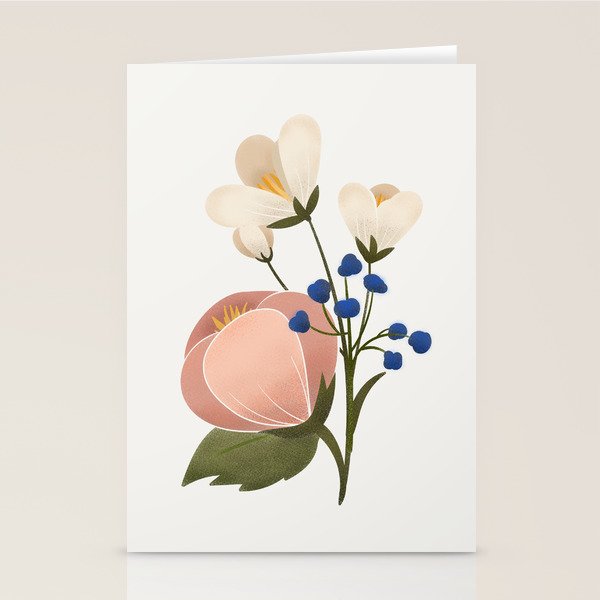 Delicate florals Stationery Card Gallery Image 2