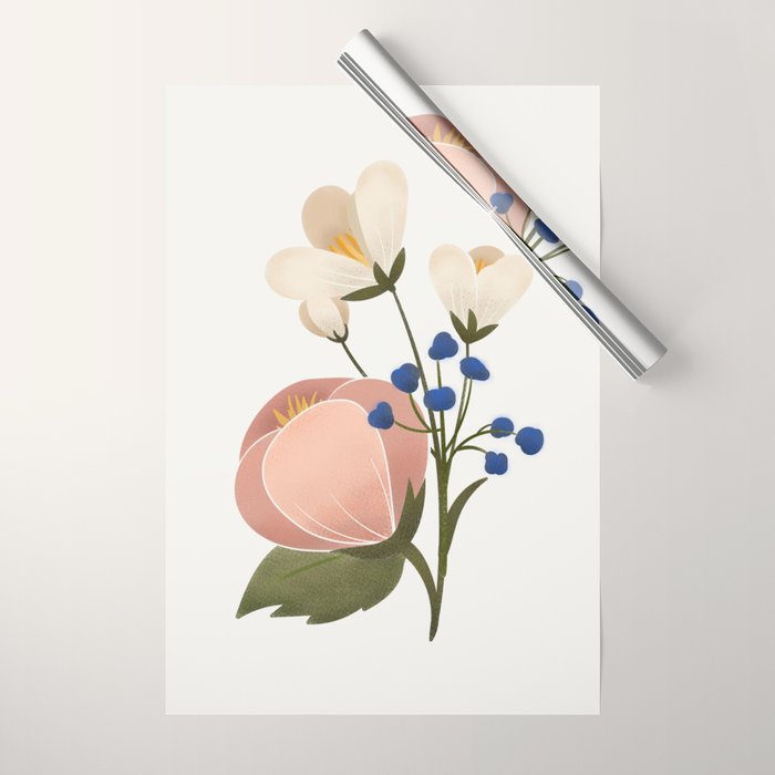 Delicate florals Wrapping Paper Gallery Image 1