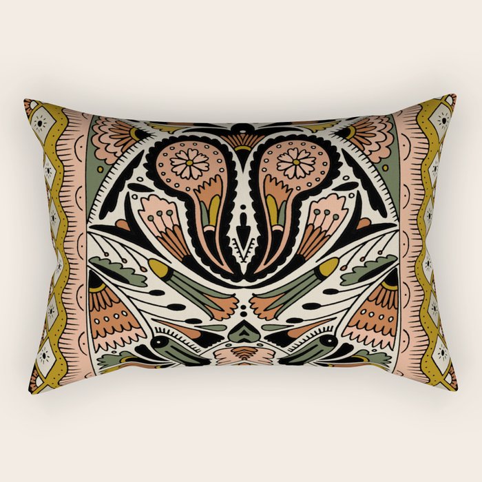 Botanical Print III Rectangular Pillow Gallery Image 2