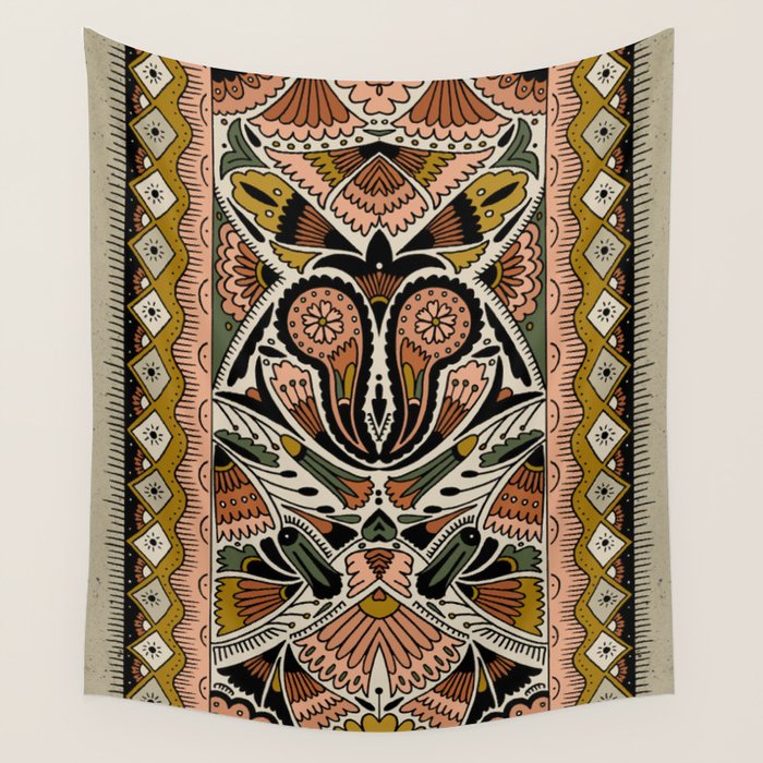Botanical Print III Wall Tapestry Gallery Image 1