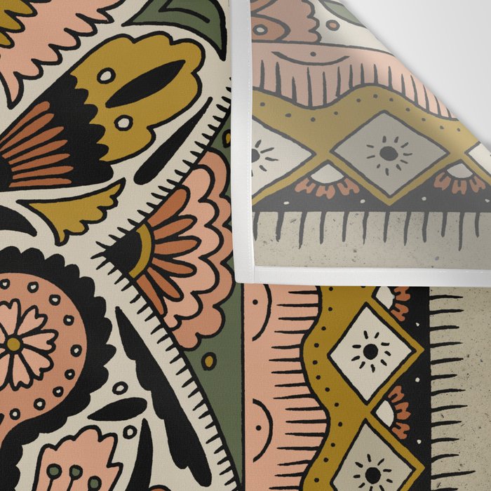 Botanical Print III Wall Tapestry Gallery Image 3