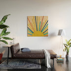 Multicolor Mid Century Modern Sunburst 5 Wood Wall Art Gallery Image 2