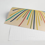 Multicolor Mid Century Modern Sunburst 5 Wrapping Paper Gallery Image 2