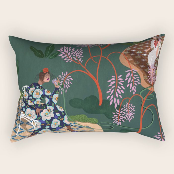 Gossip Girls Rectangular Pillow Gallery Image 2