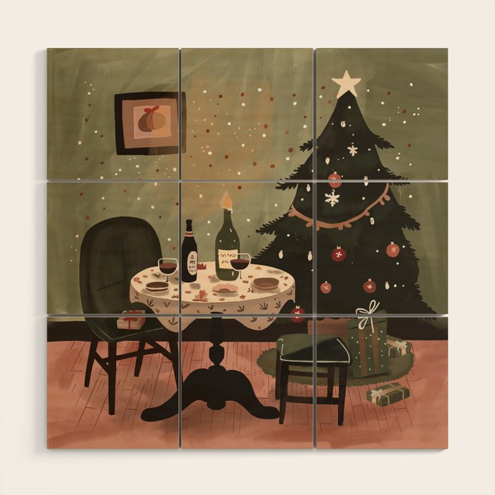 Festive Evenings Wood Wall Art Gallery Image 1