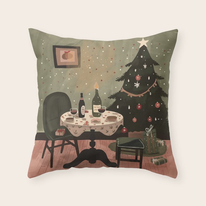 Festive Evenings Throw Pillow Gallery Image 6