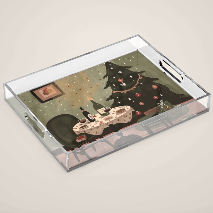 Festive Evenings Acrylic Tray Gallery Image 1