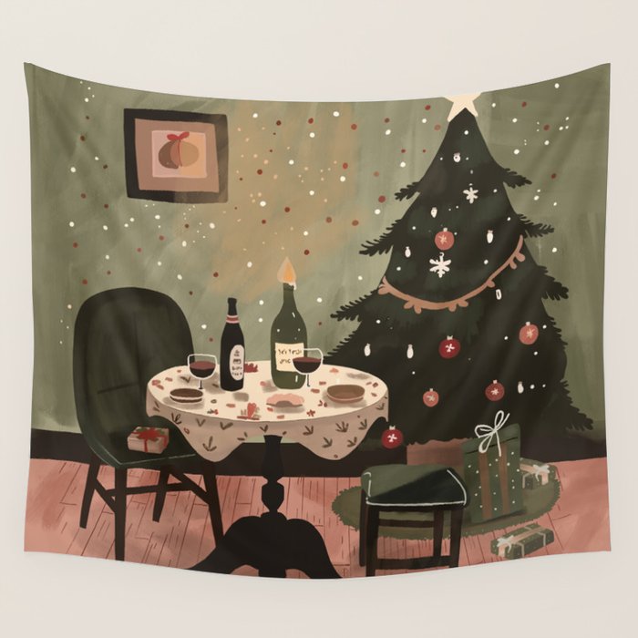 Festive Evenings Wall Tapestry Gallery Image 1