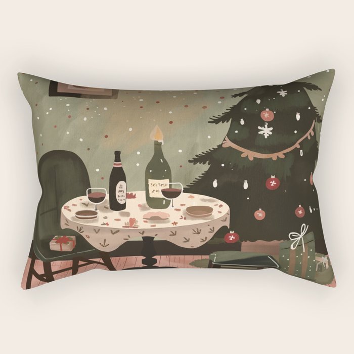Festive Evenings Rectangular Pillow Gallery Image 1