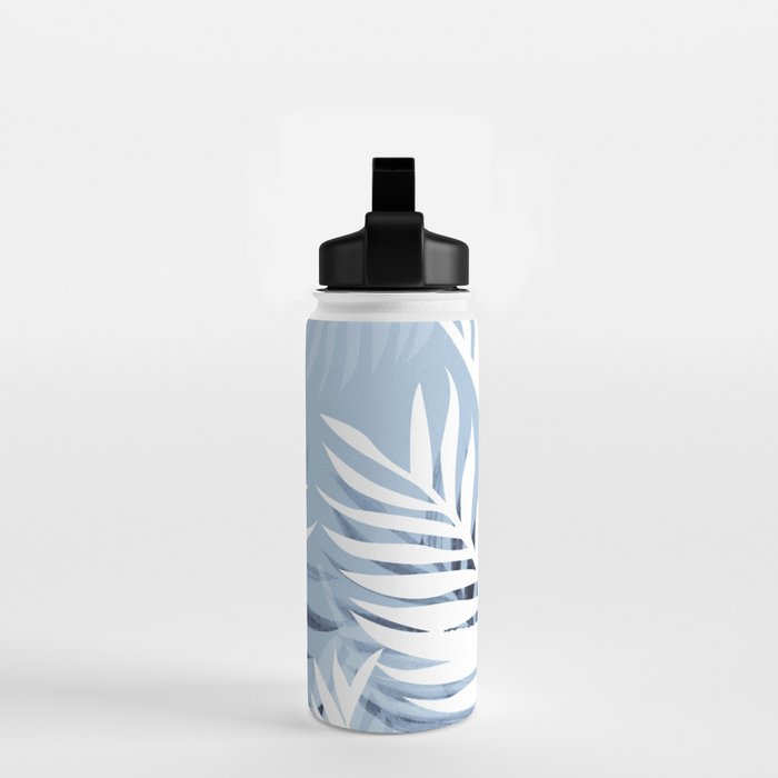 Tropical bliss - chambray blue Water Bottle Gallery Image 2