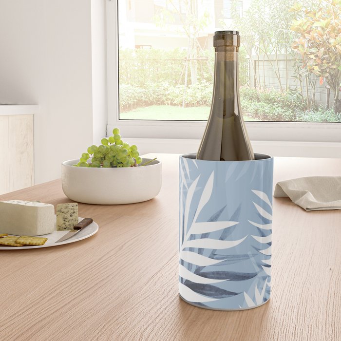 Tropical bliss - chambray blue Wine Chiller Gallery Image 4