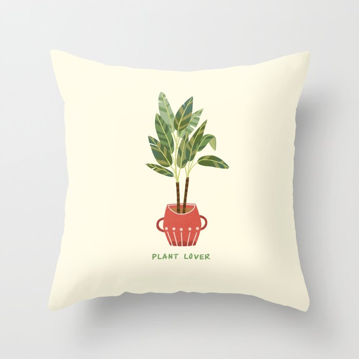  plant lover T1 Throw Pillow Gallery Image 6
