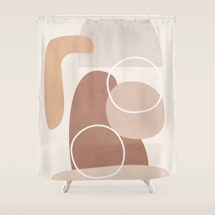 Abstract Shapes No 26 Shower Curtain Gallery Image 1