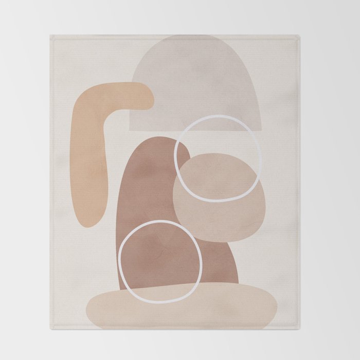Abstract Shapes No 26 Throw Blanket Gallery Image 2