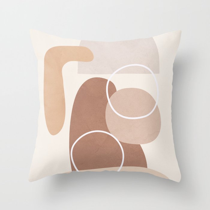 Abstract Shapes No 26 Throw Pillow Gallery Image 6