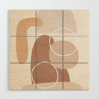 Abstract Shapes No 26 Wood Wall Art Gallery Image 1