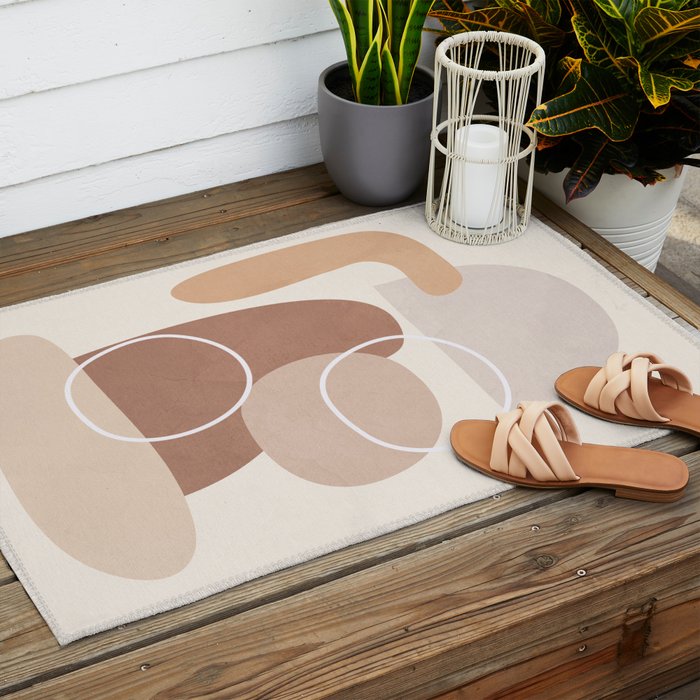 Abstract Shapes No 26 Outdoor Rug Gallery Image 2