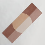 Terracotta Minimalist Artwork with Moon Yoga Mat Gallery Image 1