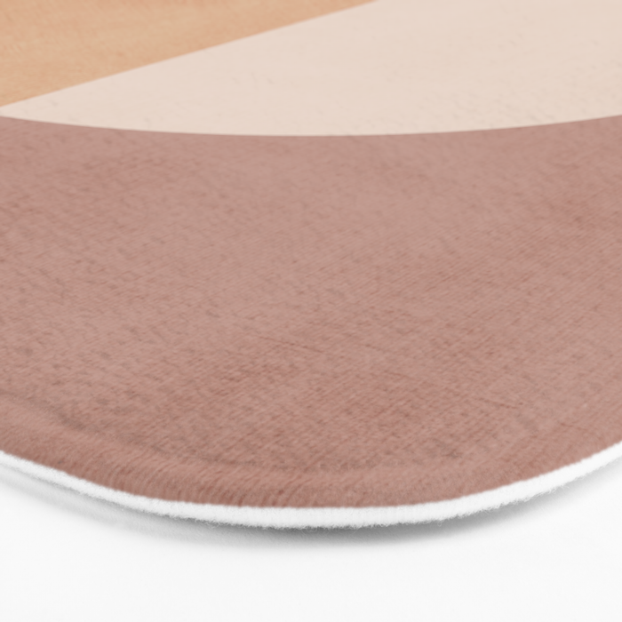 Terracotta Minimalist Artwork with Moon Bath Mat Gallery Image 3