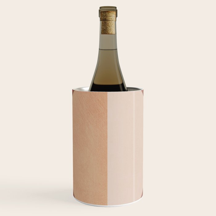 Terracotta Minimalist Artwork with Moon Wine Chiller Gallery Image 1
