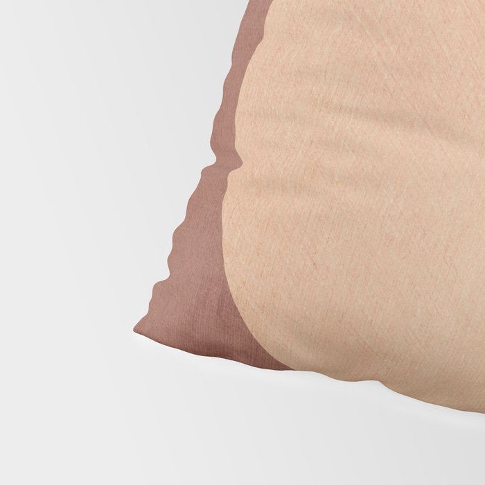 Terracotta Minimalist Artwork with Moon Pillow Sham Gallery Image 4