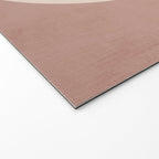 Terracotta Minimalist Artwork with Moon Welcome Mat Gallery Image 2