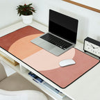 Terracotta Minimalist Artwork with Moon Desk Mat Gallery Image 2
