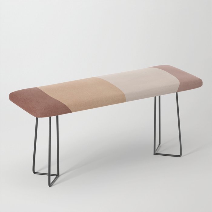 Terracotta Minimalist Artwork with Moon Bench Gallery Image 1