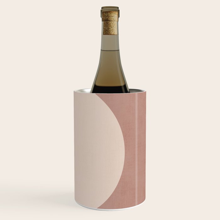 Terracotta Minimalist Artwork with Moon Wine Chiller Gallery Image 3