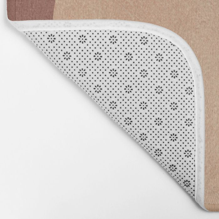 Terracotta Minimalist Artwork with Moon Bath Mat Gallery Image 2