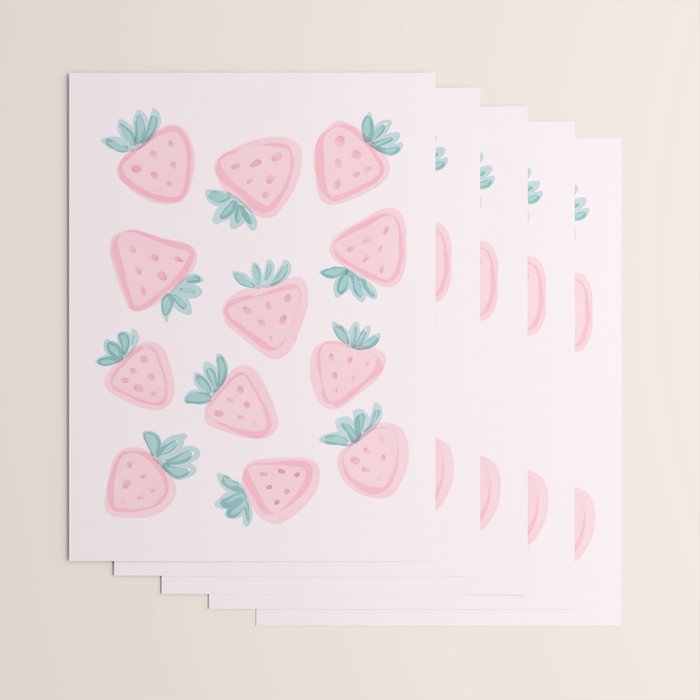 Sweet Strawberries Wrapping Paper Gallery Image 3