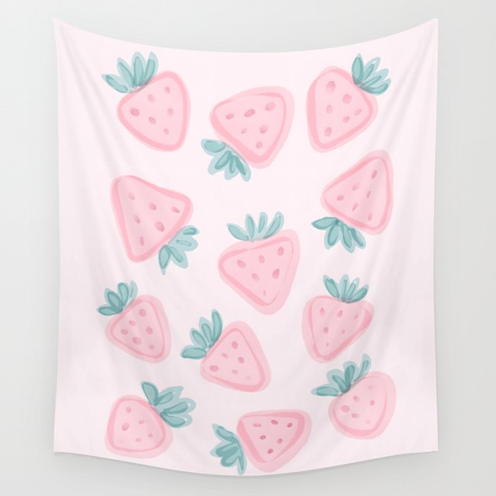 Sweet Strawberries Wall Tapestry Gallery Image 1