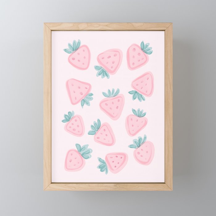 Sweet Strawberries Mini Art Print Gallery Image 1