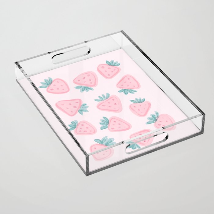 Sweet Strawberries Acrylic Tray Gallery Image 1
