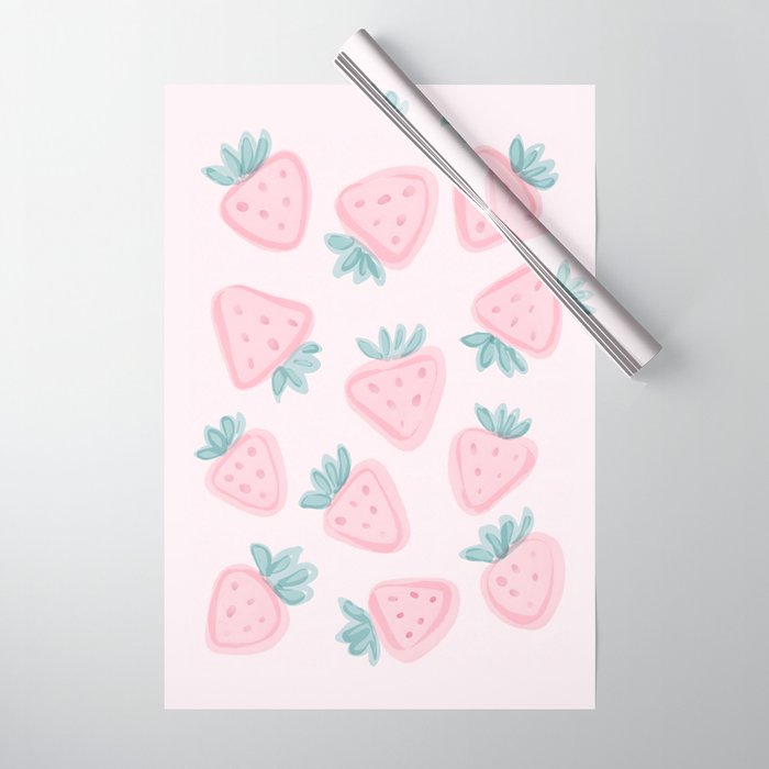 Sweet Strawberries Wrapping Paper Gallery Image 1