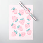 Sweet Strawberries Wrapping Paper Gallery Image 1