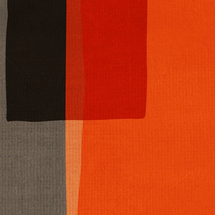 Orange Gray Red Minimalist Abstract Art Coffee Mug Gallery Image 2