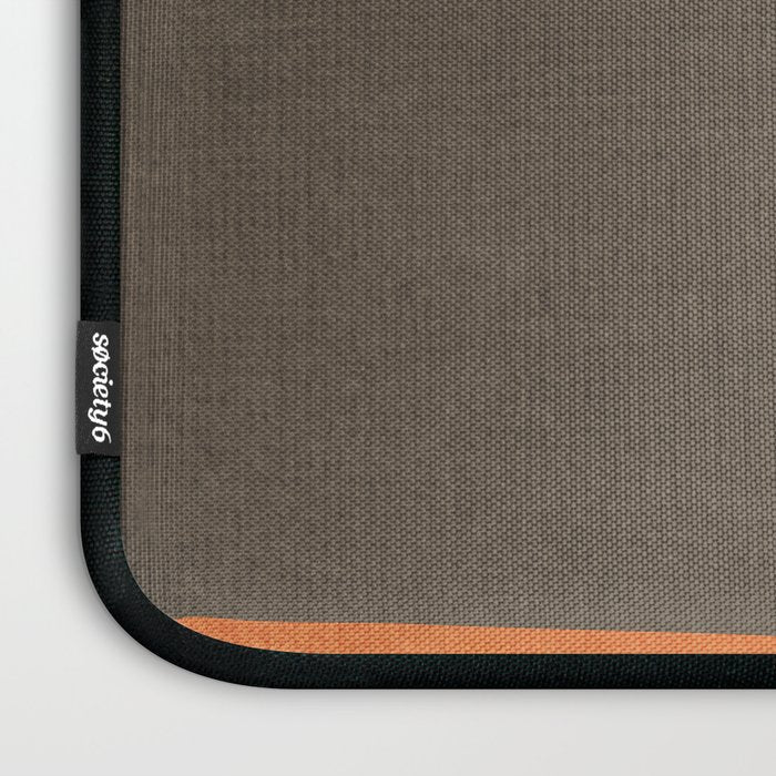 Orange Gray Red Minimalist Abstract Art Laptop Sleeve Gallery Image 3