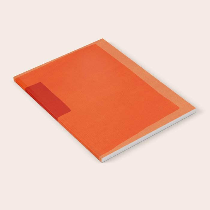 Orange Gray Red Minimalist Abstract Art Notebook Gallery Image 1