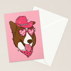 Pink Pony Pup Stationery Card Gallery Image 2